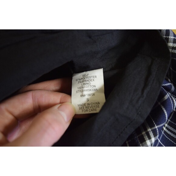 Wild Honey Womens Sz Sm Schoolgirl Uniform Pleated Mini Skirt Academia Emo Goth - Picture 5 of 6